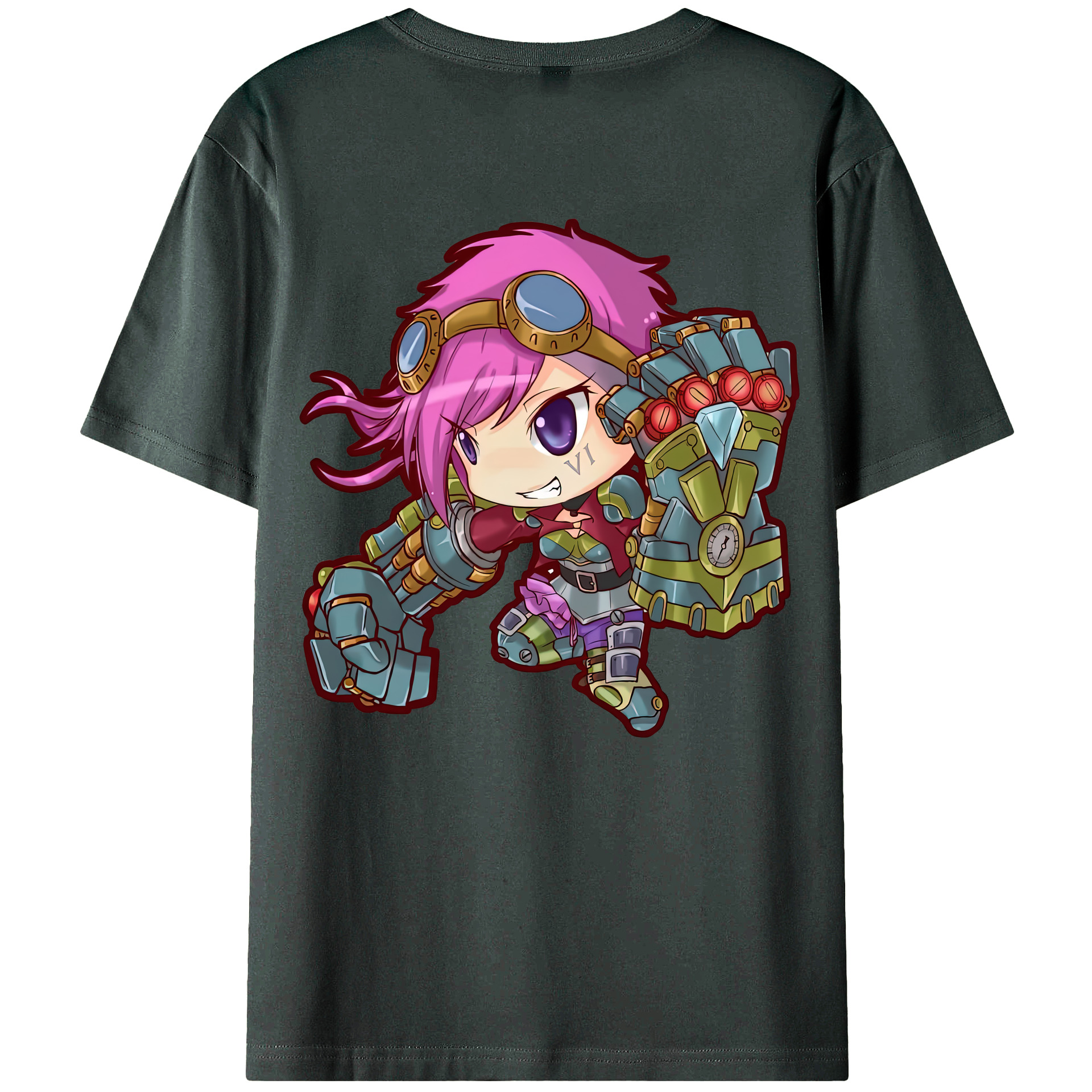 リーグ・オブ・レジェンド League of Legends LOL 綿100％ メンズ半袖Tシャツ（バックプリント） 通気性